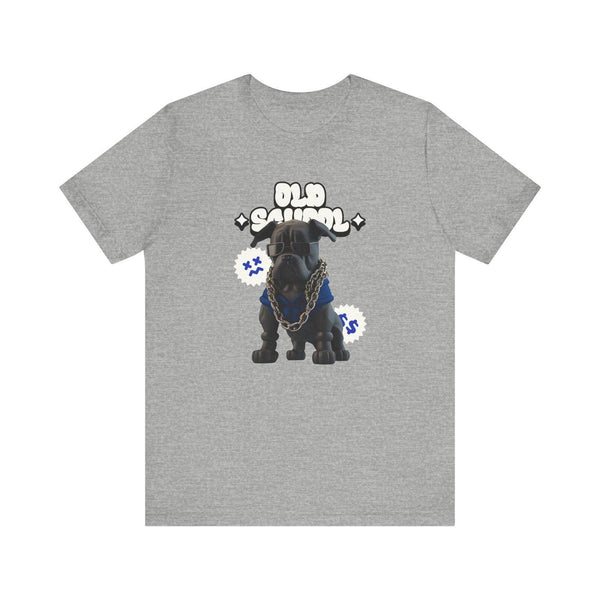 Adventure Old School Pup T Shirt | Athletic Heather