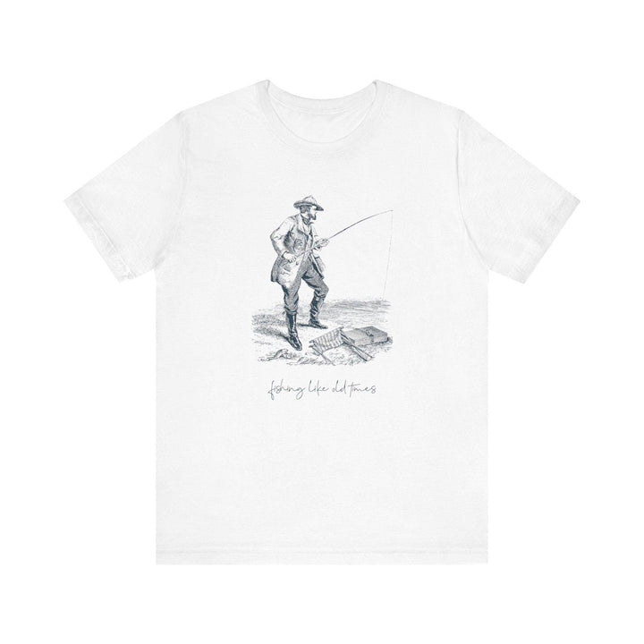 Fishing Old Times T Shirt | White