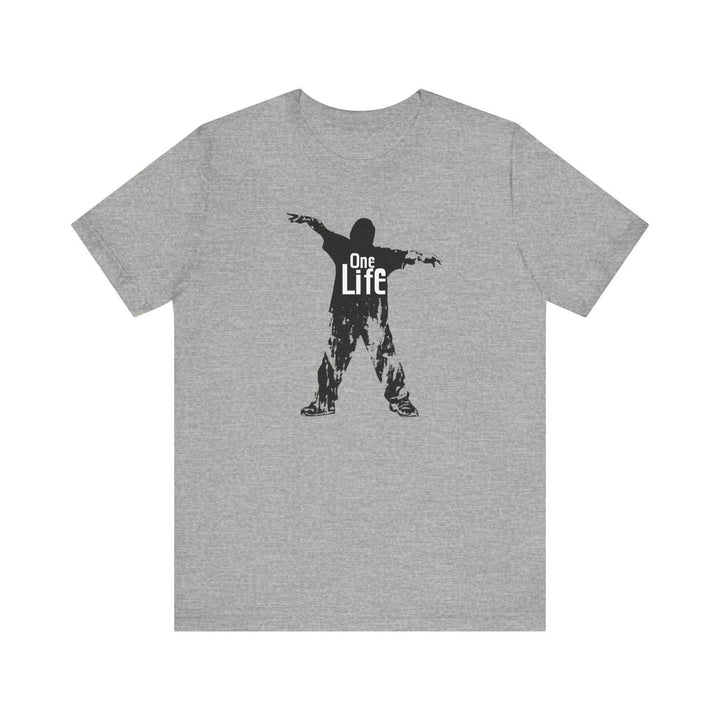 Hip Hop One Life T Shirt | Athletic Heather