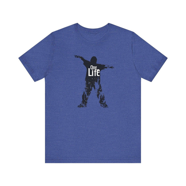 Hip Hop One Life T Shirt | Heather True Royal Twill Tees