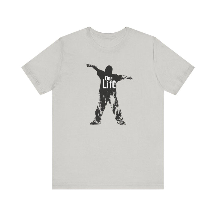 Hip Hop One Life T Shirt | Silver