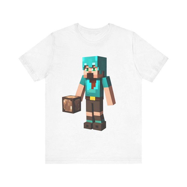 Minecraft Pixel Builder T Shirt | White