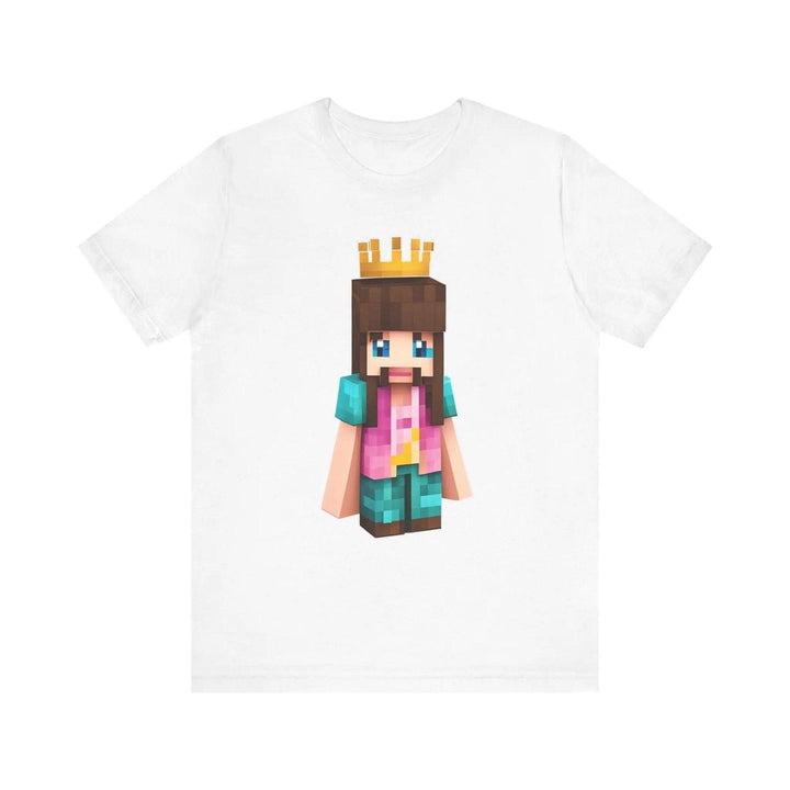 Minecraft Pixel Crowned Champion T Shirt | White