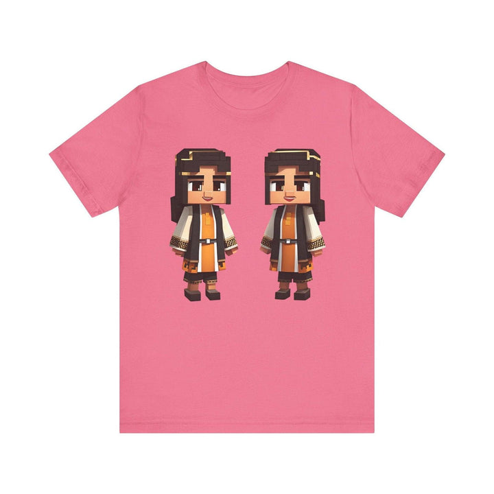 Minecraft Pixel Desert Explorer T Shirt | Charity Pink