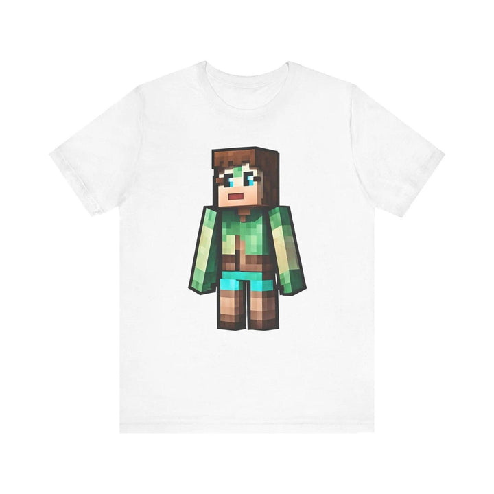 Minecraft Pixel Jungle Scout T Shirt | White