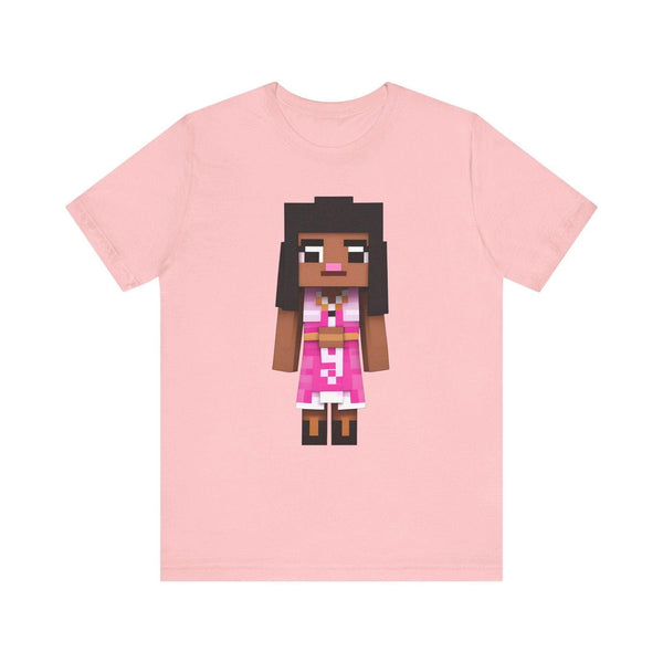 Minecraft Pixel Lady T Shirt | Pink