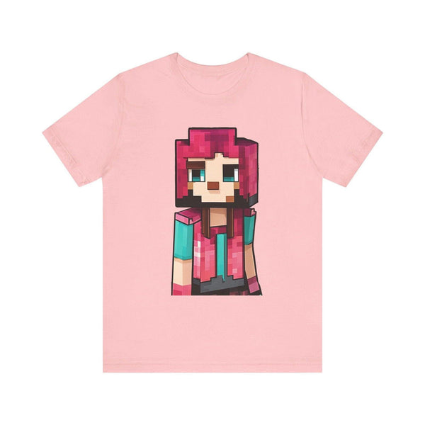 Minecraft Pixel Paladin T Shirt | Pink