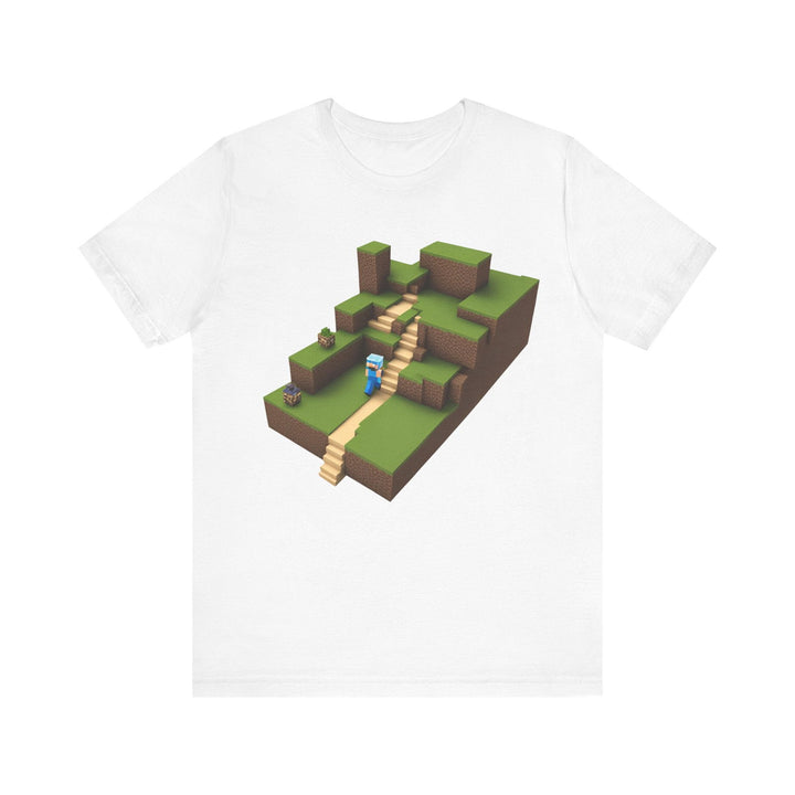 Minecraft Pixel Pathway T Shirt | White