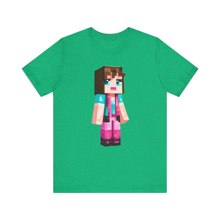 Minecraft Pixel Pink Explorer T Shirt | Heather Kelly