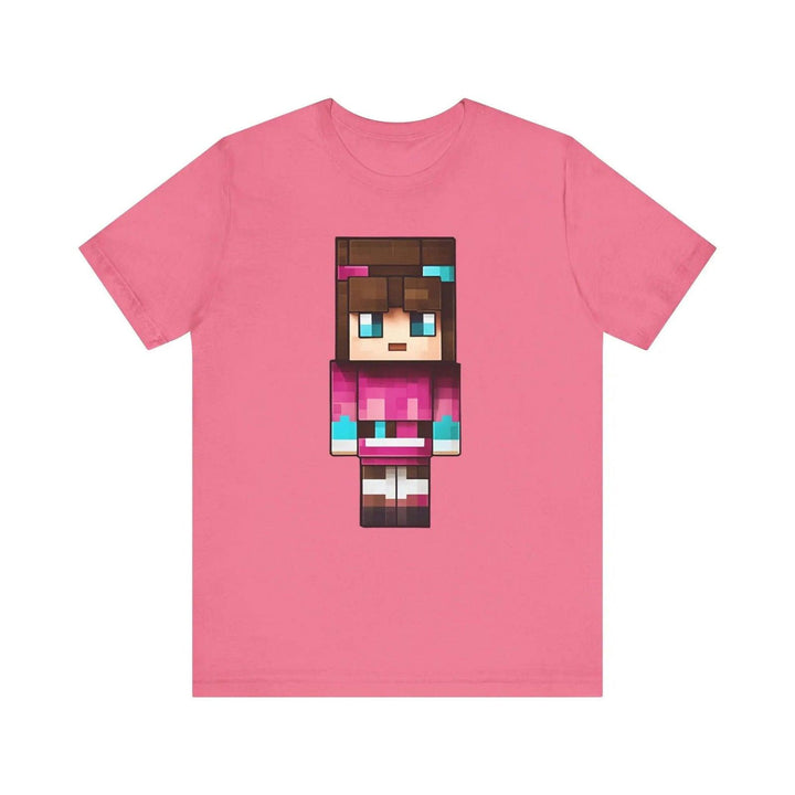 Minecraft Pixel Pink Hero T Shirt | Charity Pink