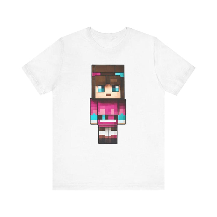 Minecraft Pixel Pink Hero T Shirt | White