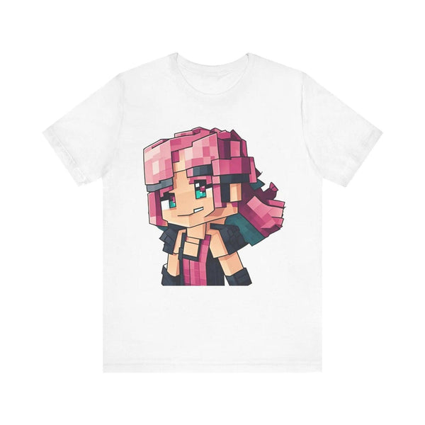 Minecraft Pixel Rebel T Shirt | White