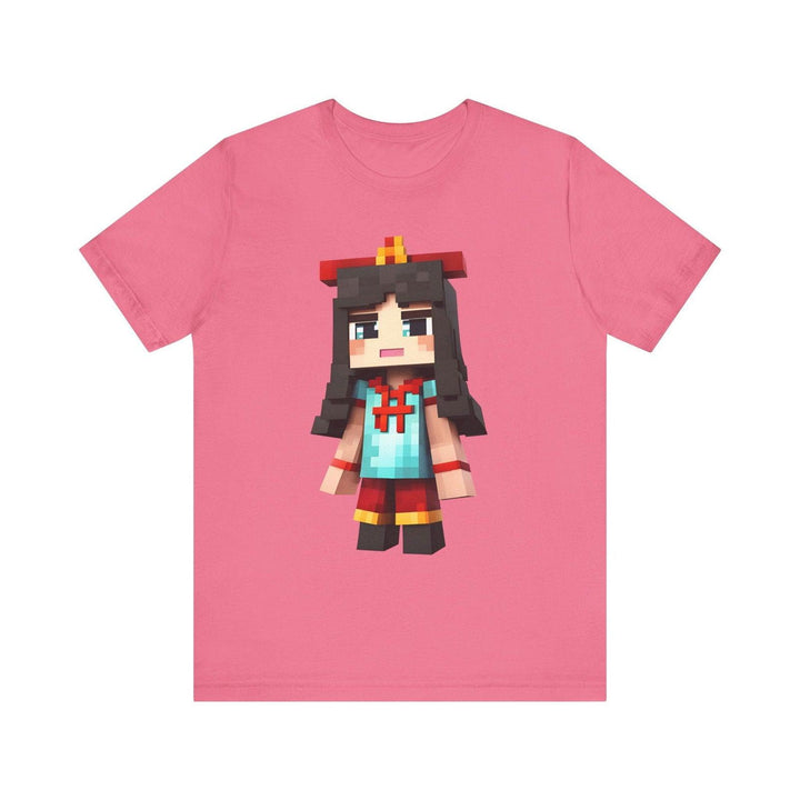 Minecraft Pixel Warrior Princess T Shirt | Charity Pink