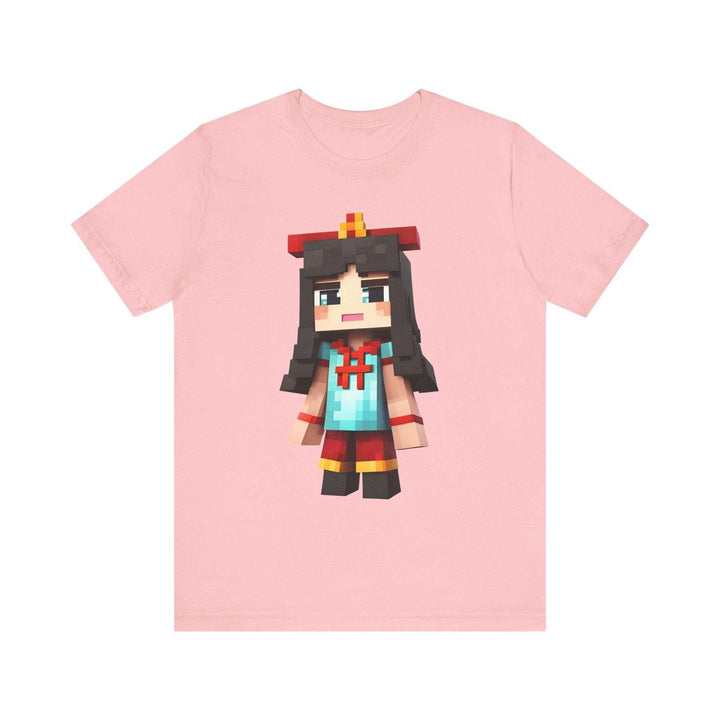 Minecraft Pixel Warrior Princess T Shirt | Pink