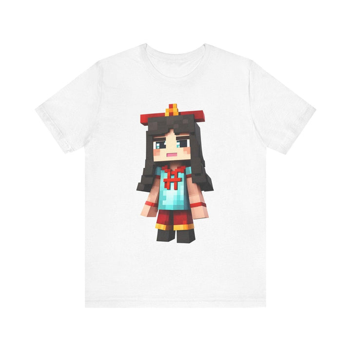 Minecraft Pixel Warrior Princess T Shirt | White