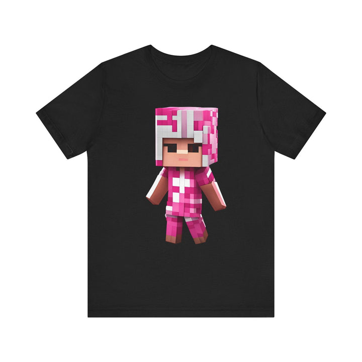 Minecraft Pixel Warrior T Shirt | Black