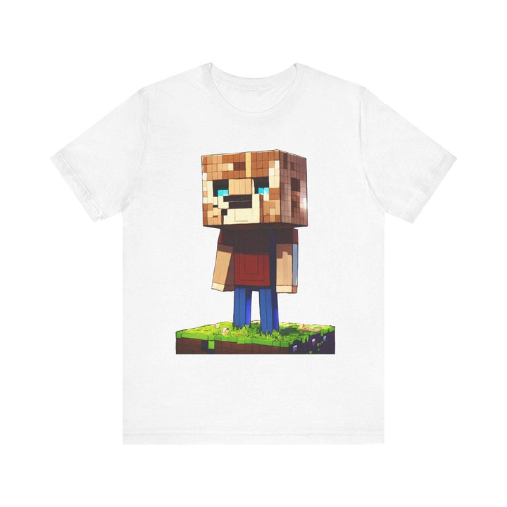 Minecraft Pixel World Explorer T Shirt | White