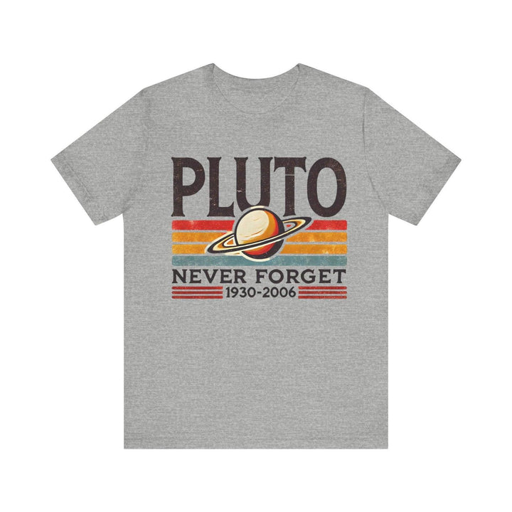 Nasa Pluto Never Forget T Shirt | Athletic Heather