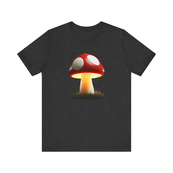 Mario Power-Up Mushroom T Shirt | Dark Grey Heather