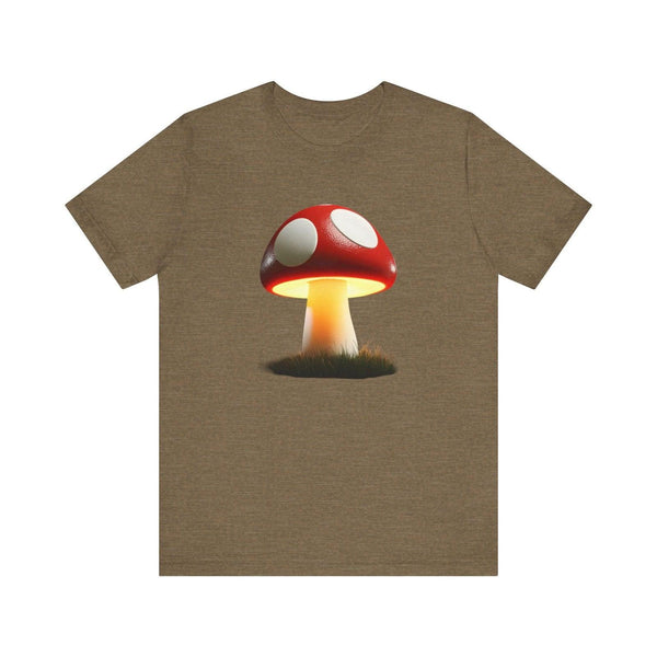 Mario Power-Up Mushroom T Shirt | Heather Olive