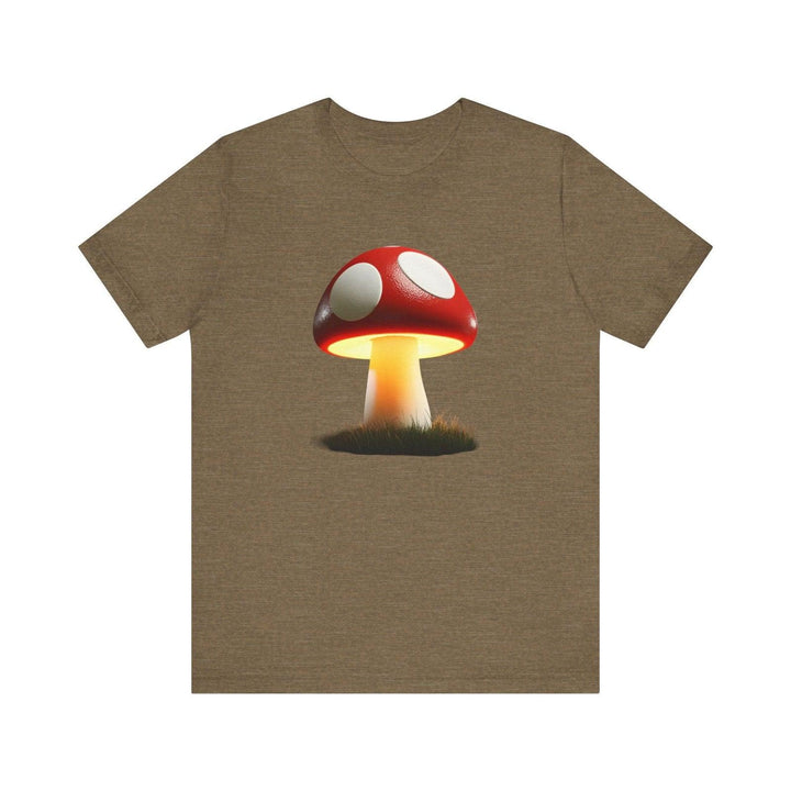 Mario Power-Up Mushroom T Shirt | Heather Olive