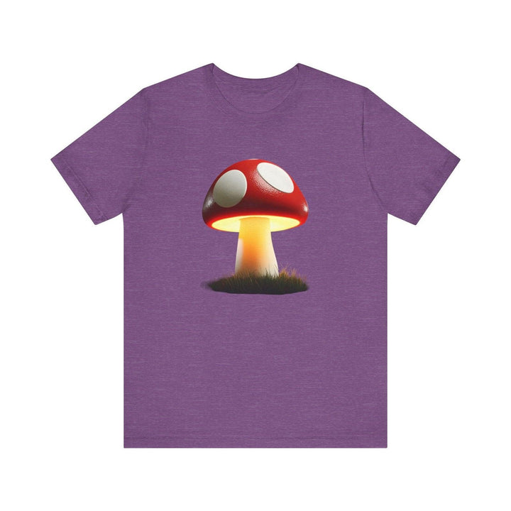 Mario Power-Up Mushroom T Shirt | Heather Team Purple