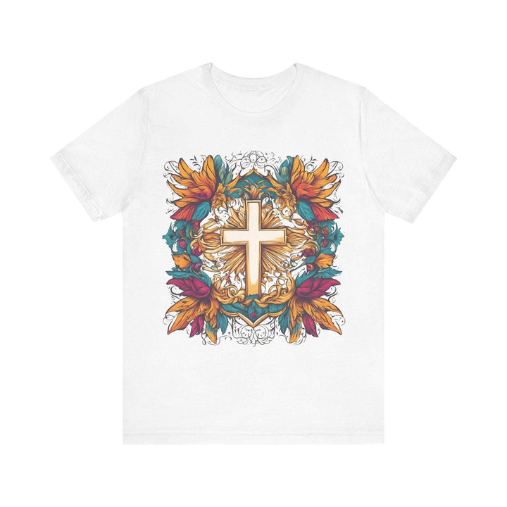 Christian Radiant Cross T Shirt | White