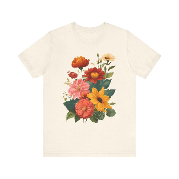 Flower Radiant Garden T Shirt | Natural