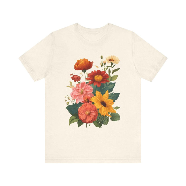 Flower Radiant Garden T Shirt | Natural