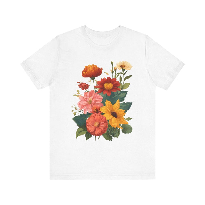 Flower Radiant Garden T Shirt | White