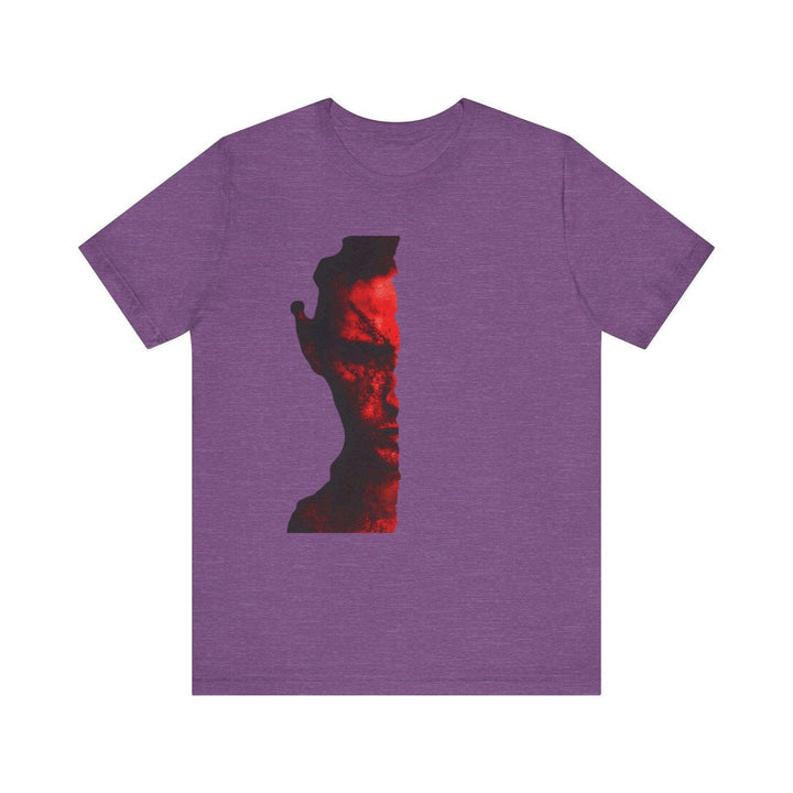 Christian Red Shadow T Shirt | Heather Team Purple