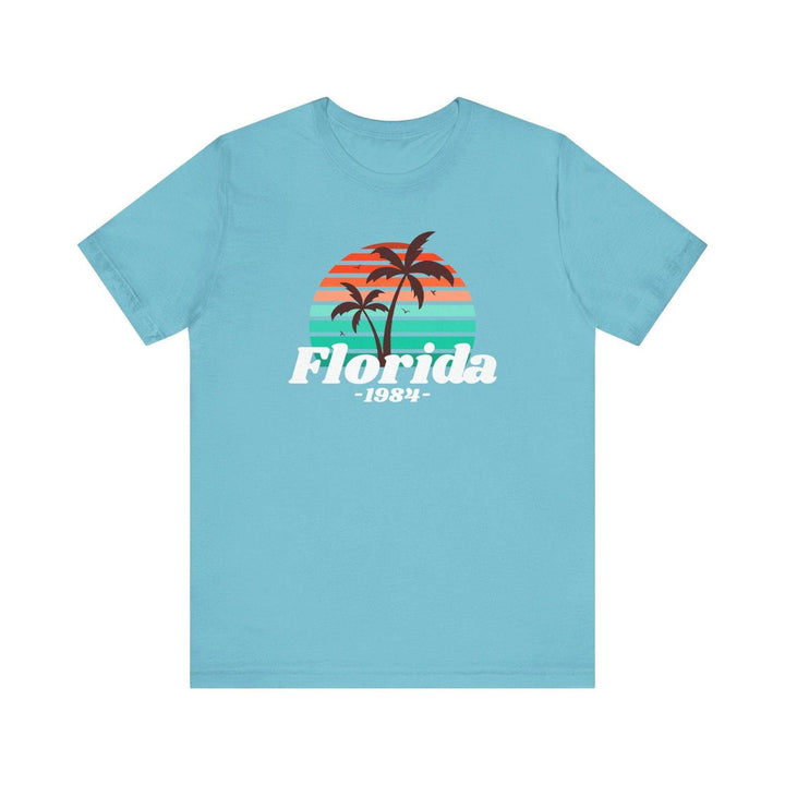 Beach Retro Florida '84 T Shirt | Turquoise