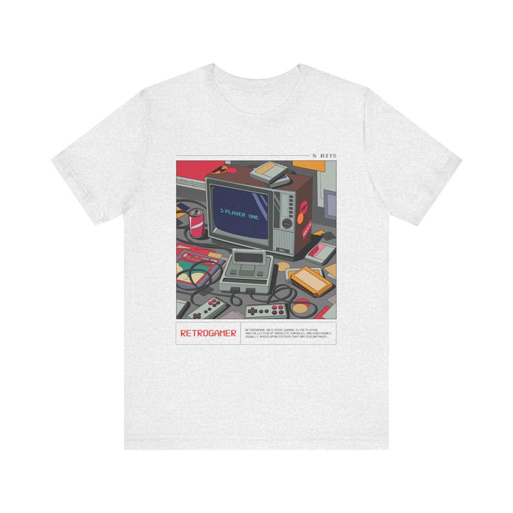 Retro Gaming Vibe T Shirt | Ash