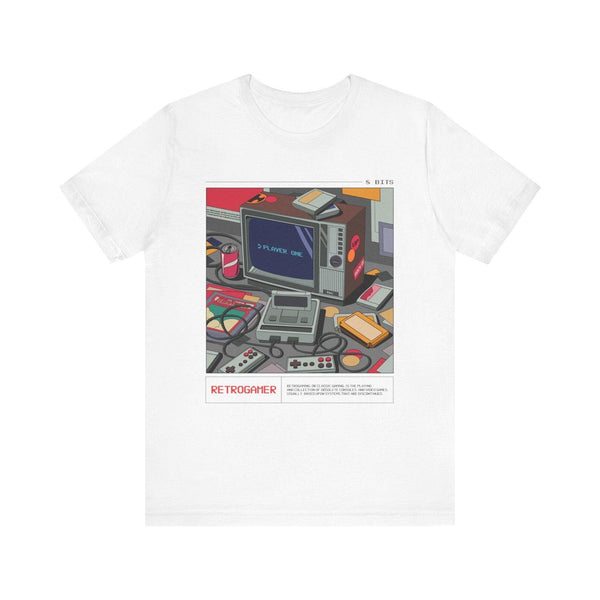 Retro Gaming Vibe T Shirt | White