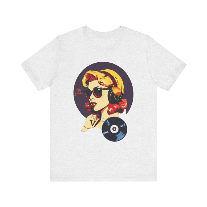 Hip Hop Retro Vibes Diva T Shirt | Ash