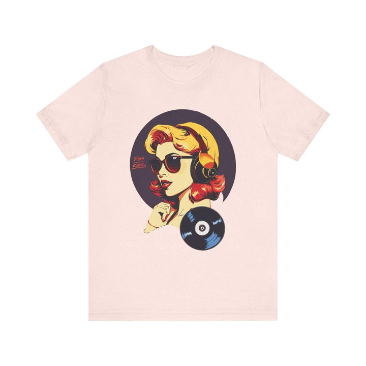 Hip Hop Retro Vibes Diva T Shirt | Soft Pink