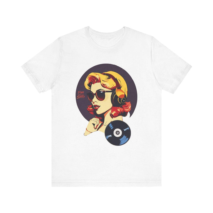 Hip Hop Retro Vibes Diva T Shirt | White