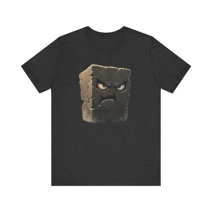 Mario Rock Smash Block T Shirt | Dark Grey Heather