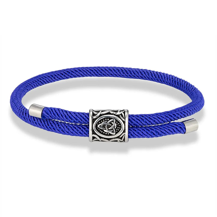 Runes Bead Bracelet | Royal Blue Twill Tees