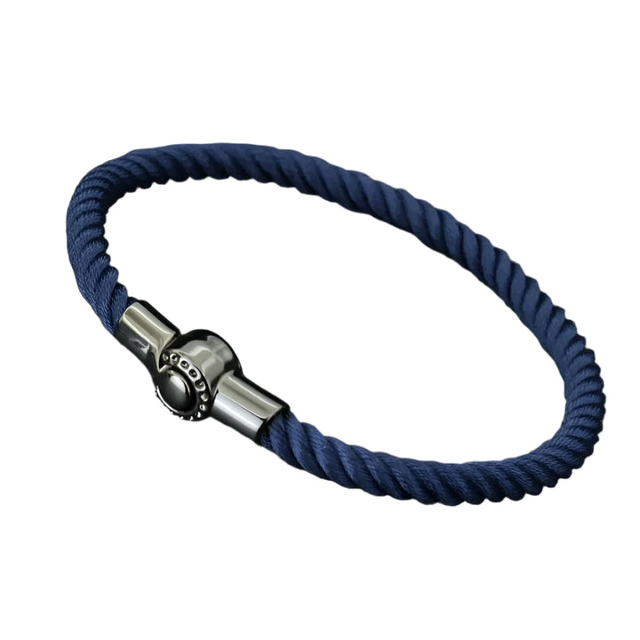 Black Magnet Bracelet | Navy Twill Tees