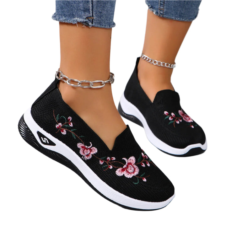 Women Fashionable Sports | Orthopedic Shoes | Black Twill Tees