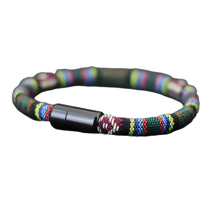 Bohemian Cord Bracelet | Rainbow Twill Tees