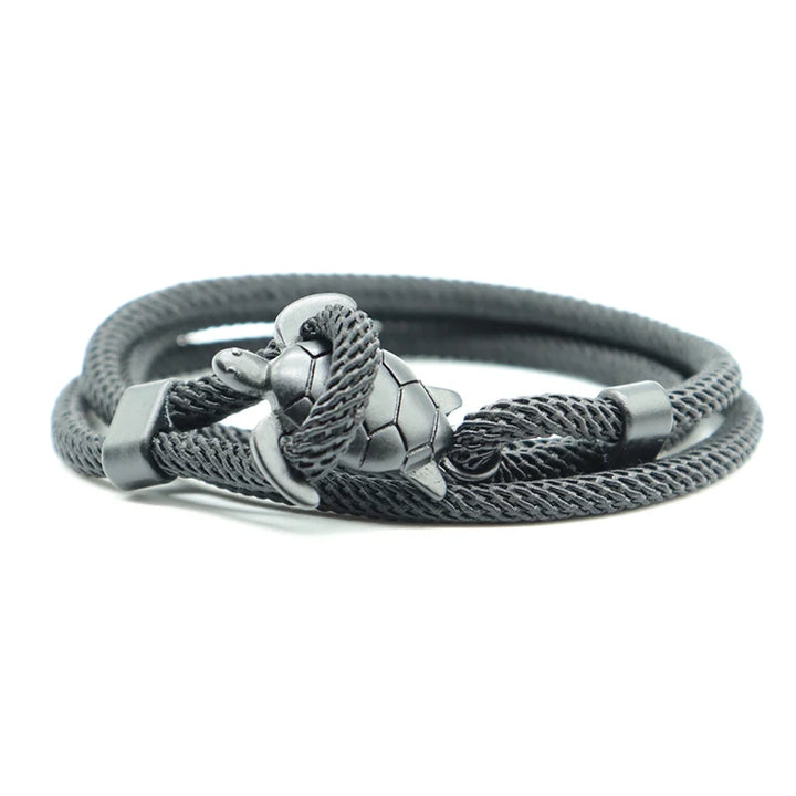Tail Turtle Bracelet | Black Twill Tees