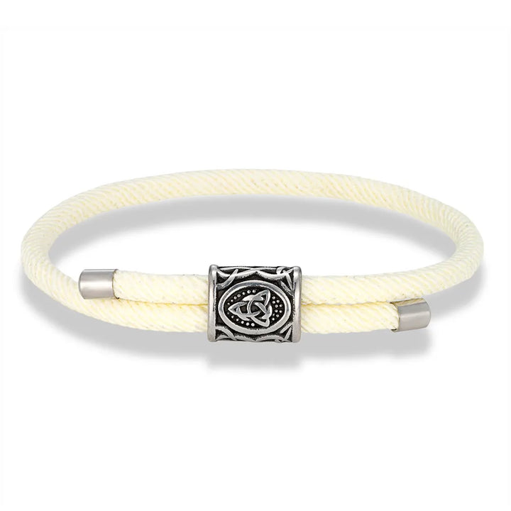 Runes Bead Bracelet | White Twill Tees