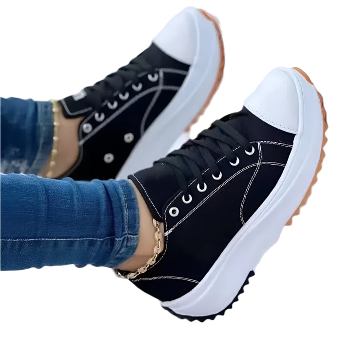 Women Round Head Canvas | Orthopedic Shoes | Twill Tees