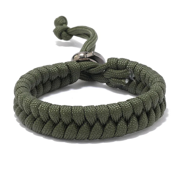 Sporty Parachute Bracelet | Green Twill Tees