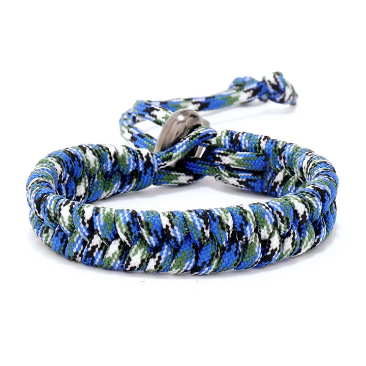 Sporty Parachute Bracelet | Hole Blue Twill Tees