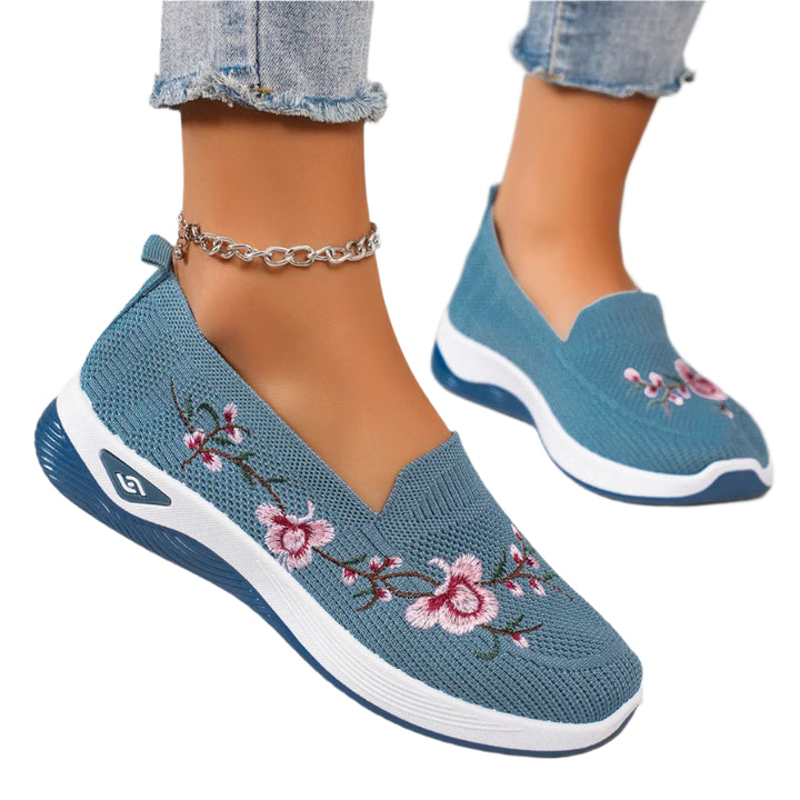 Women Fashionable Sports | Orthopedic Shoes | Blue Twill Tees