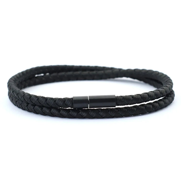 Simple Rope Bracelet | Black Twill Tees