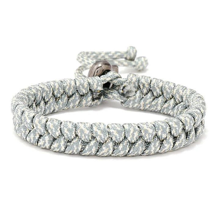 Sporty Parachute Bracelet | Sliver Grey Twill Tees